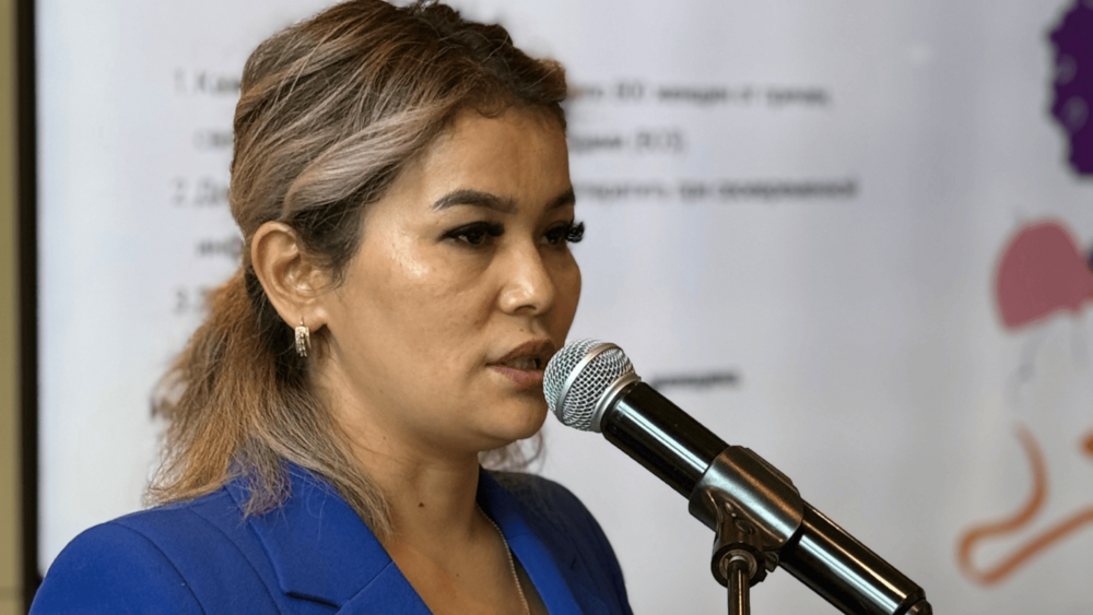 Омурзакова Сайкал Эрнисбековна - одна из спикеров пресс-бранча