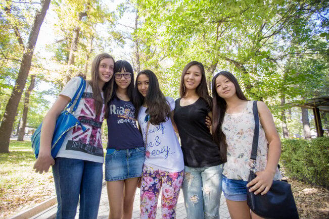 Teenage girls in Kyrgyzstan, UNFPA